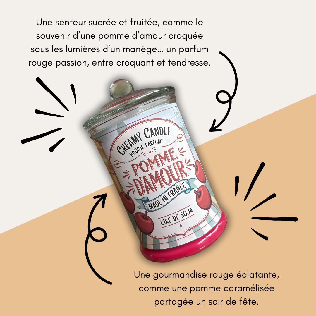 Bougie Parfumée - Pomme d'Amour