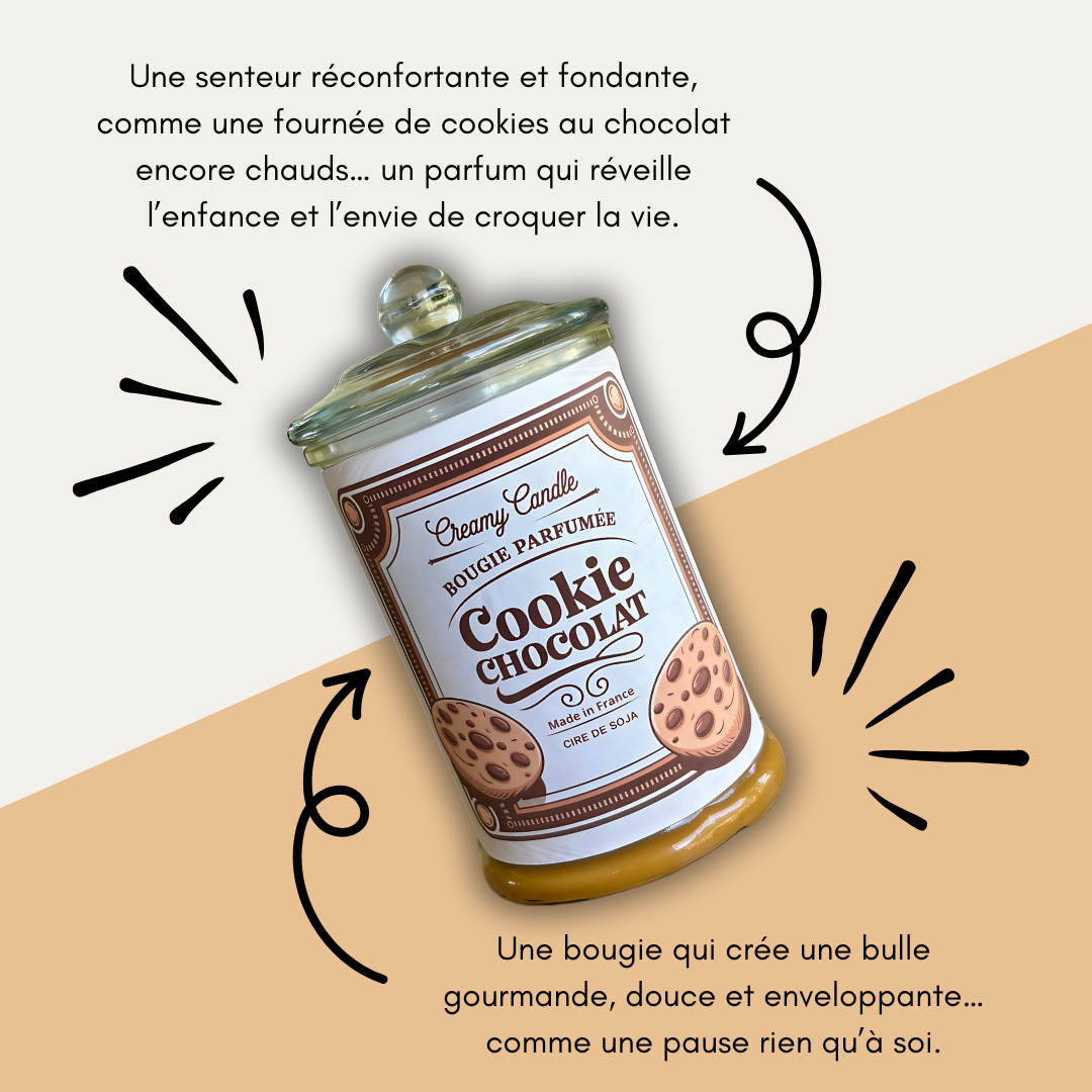 Bougie Parfumée - Cookie Chocolat