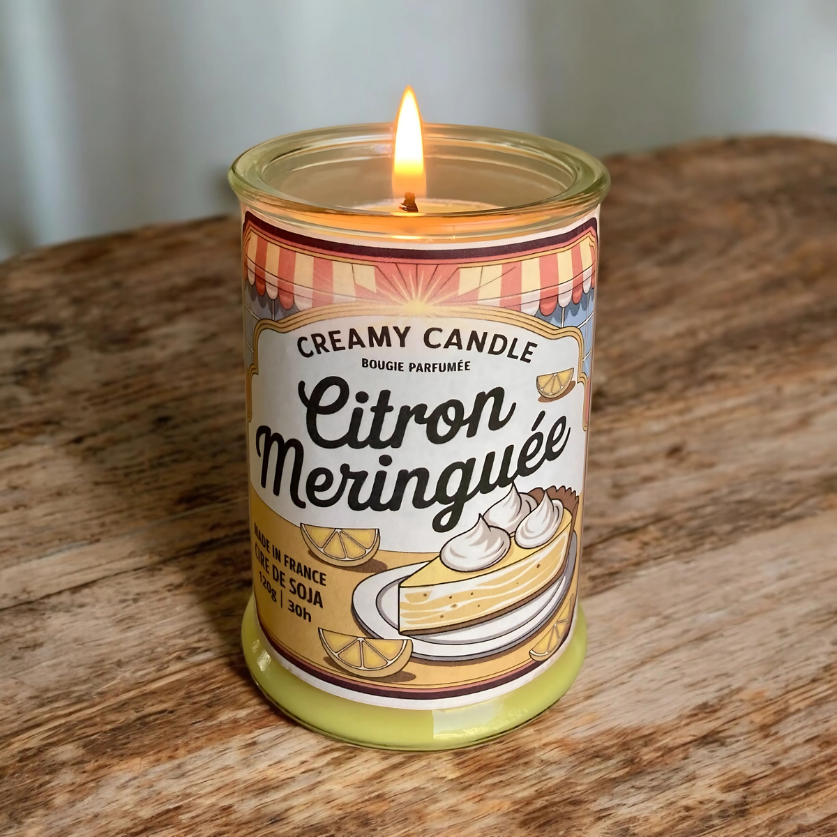 Bougie Parfumée - Citron Meringuée - Tarif Pro