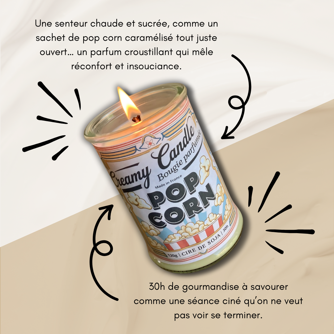 Bougie Parfumée - Pop Corn