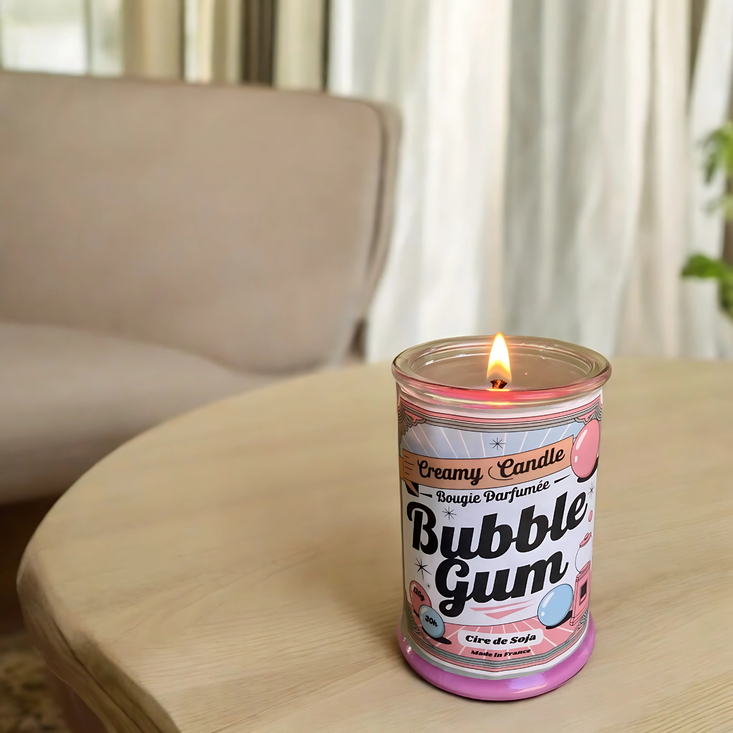 Bougie Parfumée - Bubble Gum