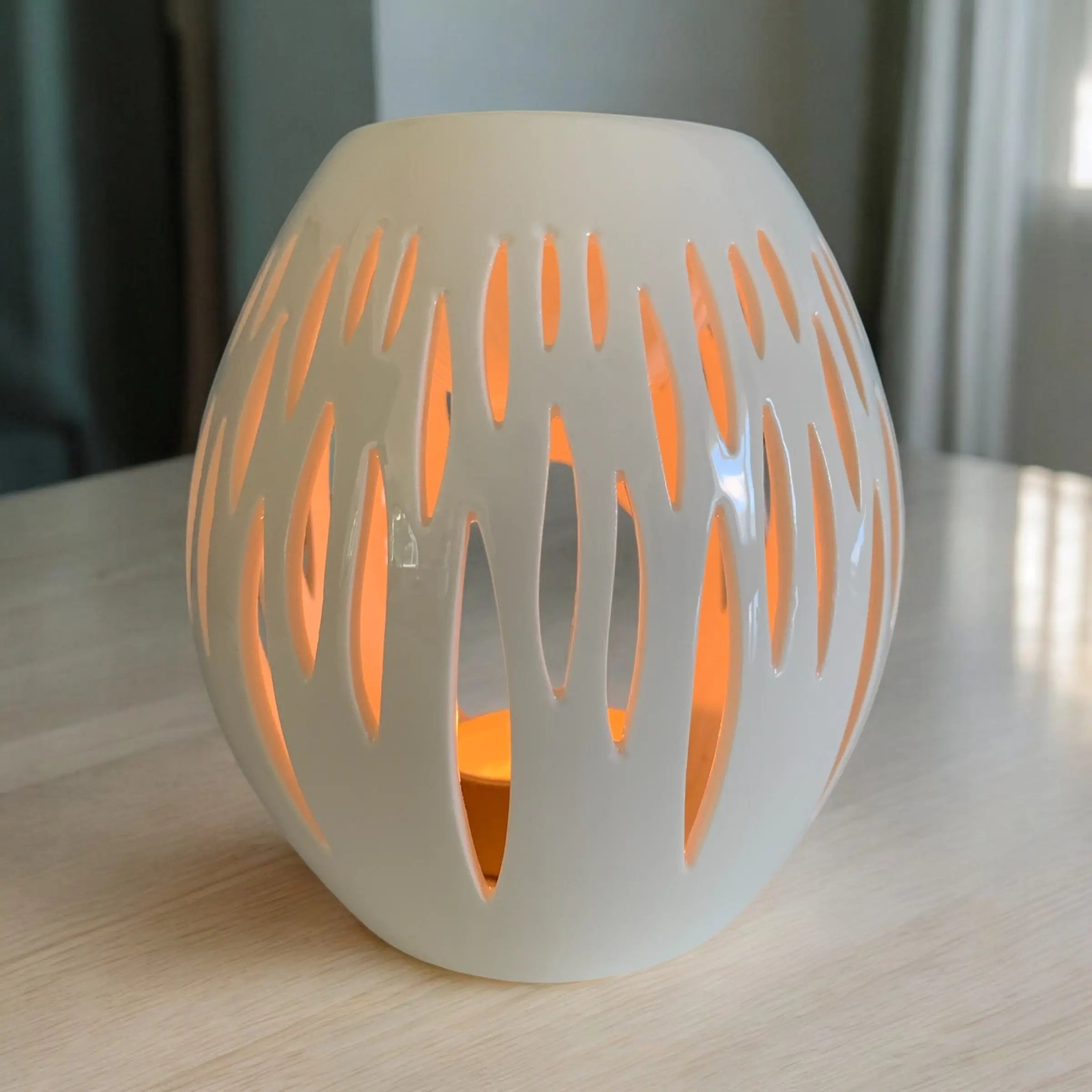 Brûle Parfum "Ovali" Blanc Creamy Candle