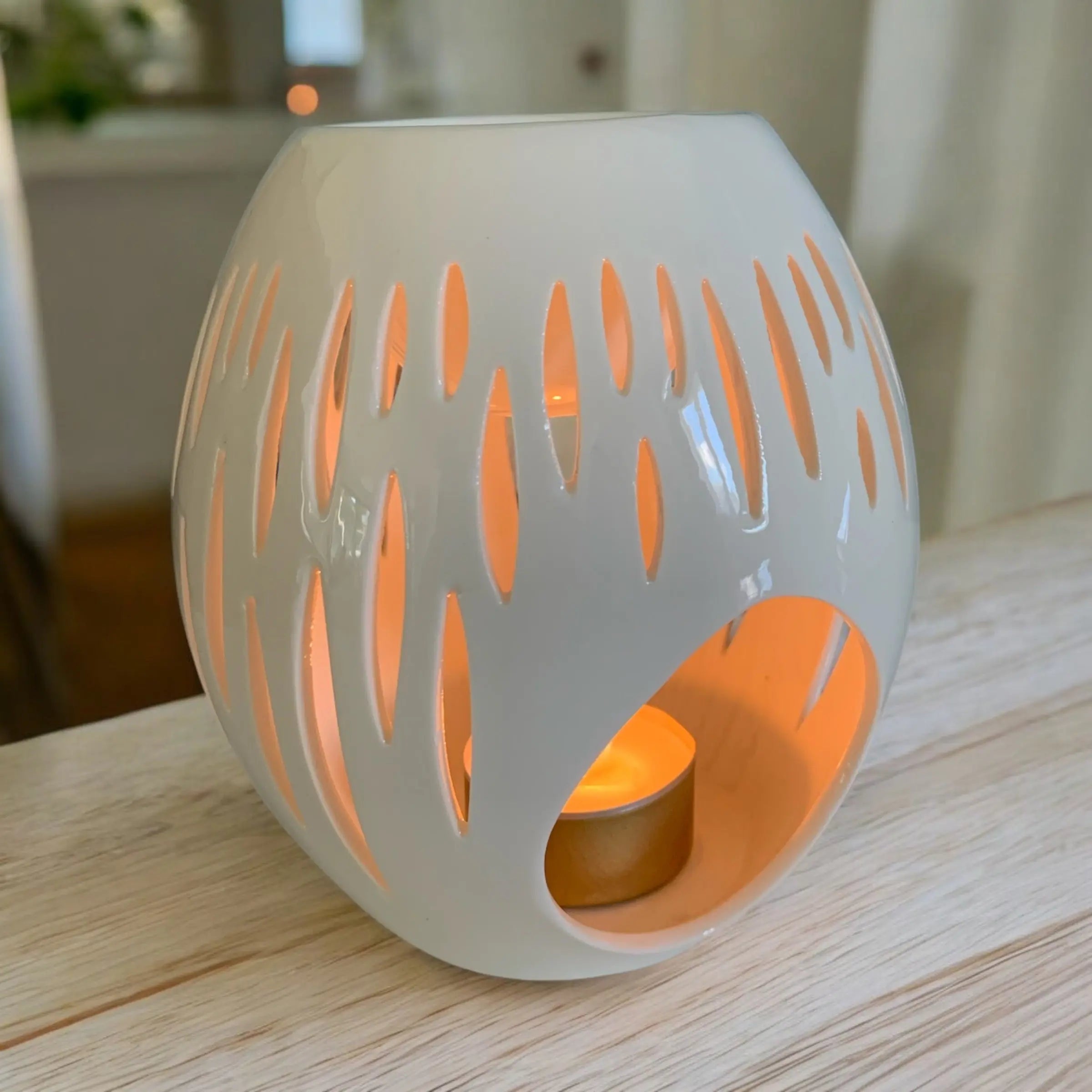 Brûle Parfum "Ovali" Blanc Creamy Candle