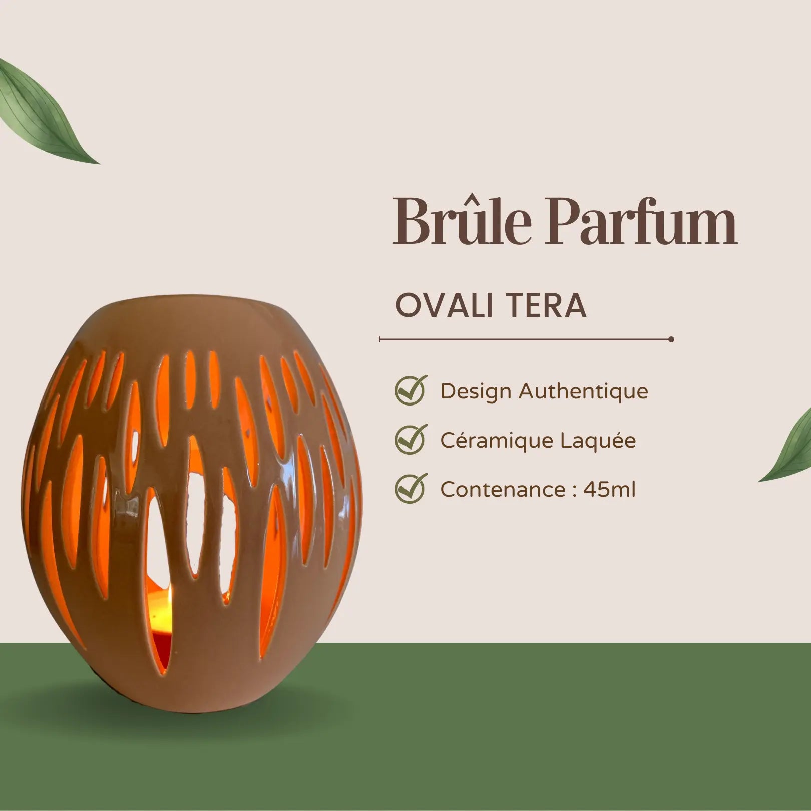 Brûle Parfum "Ovali" Tera Creamy Candle