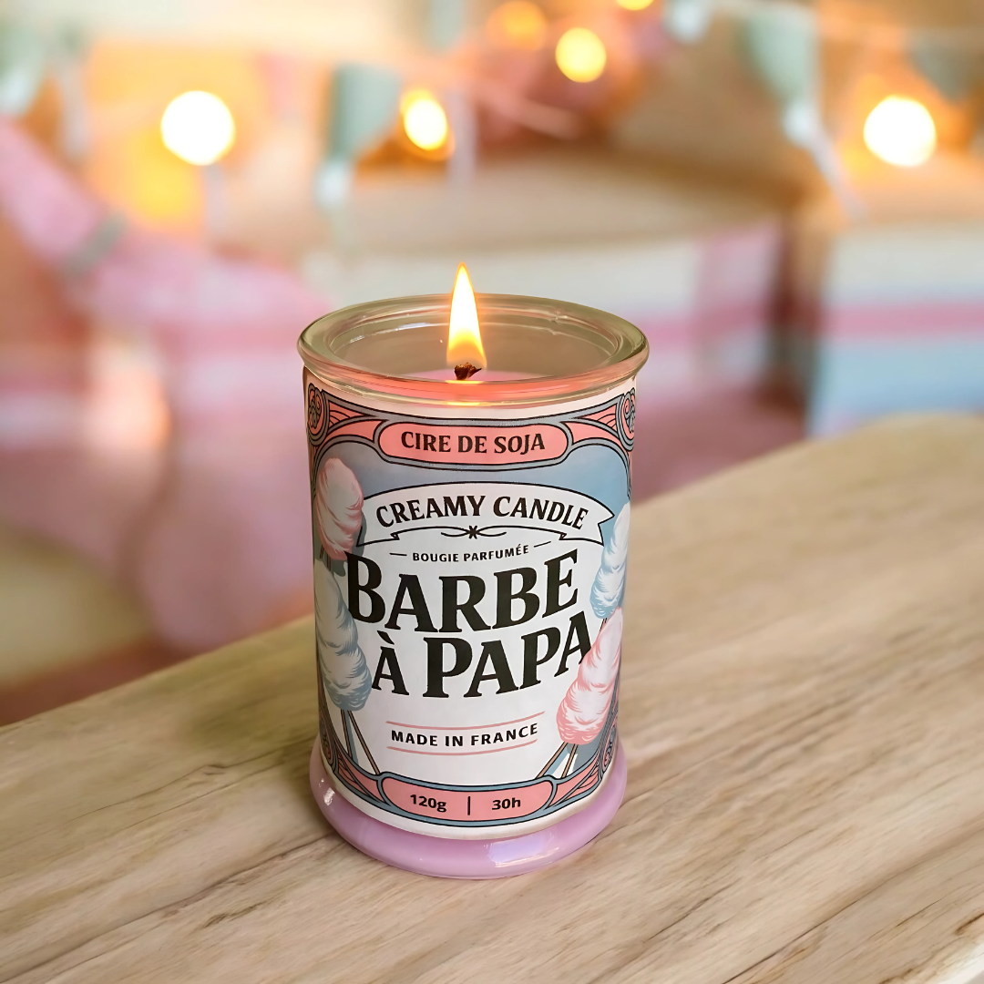 Bougie Parfumée - Barbe à Papa