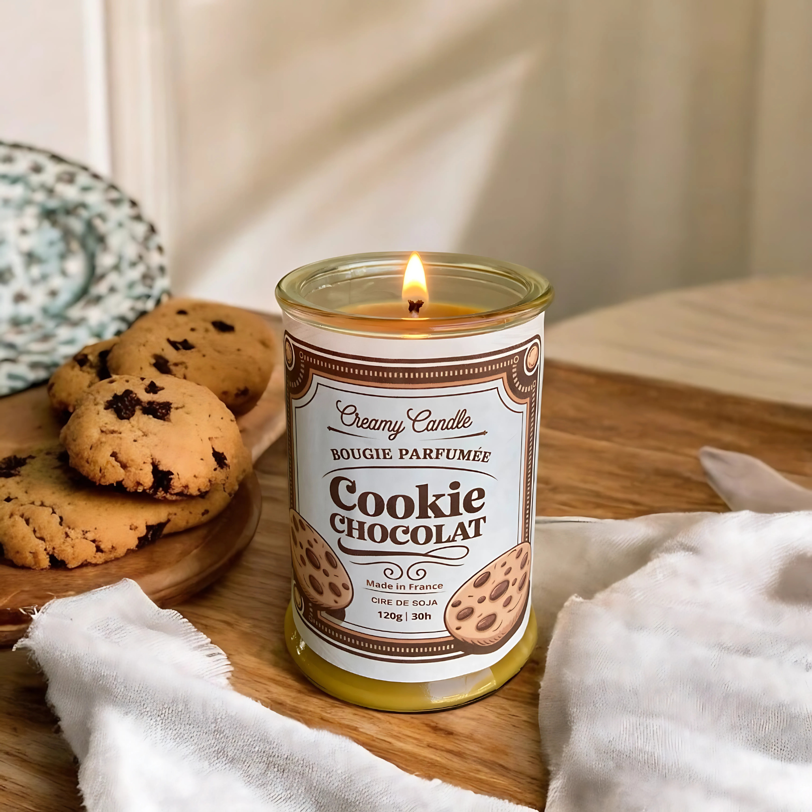 Bougie Parfumée - Cookie Chocolat