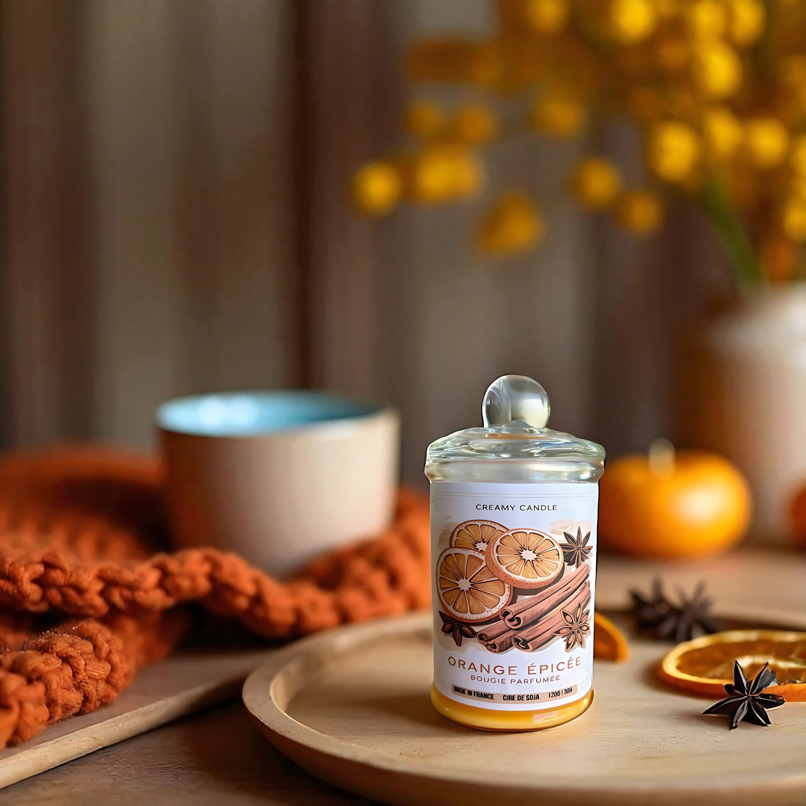 Bougie Parfumée - Orange Épicée