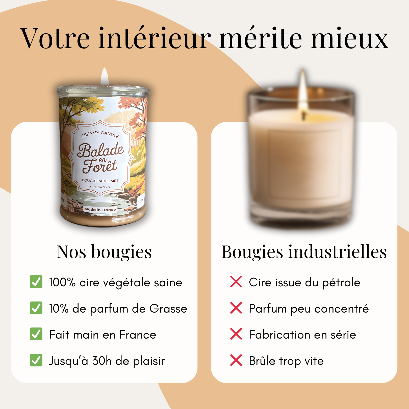 Bougie Parfumée - Balade en Forêt