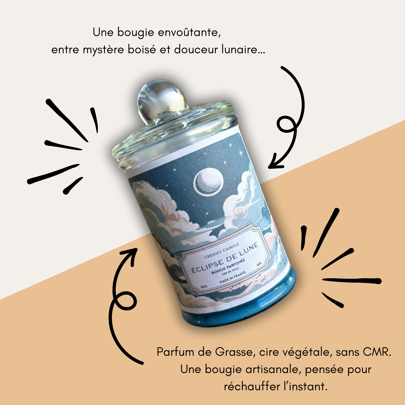 Bougie Parfumée - Éclipse de Lune