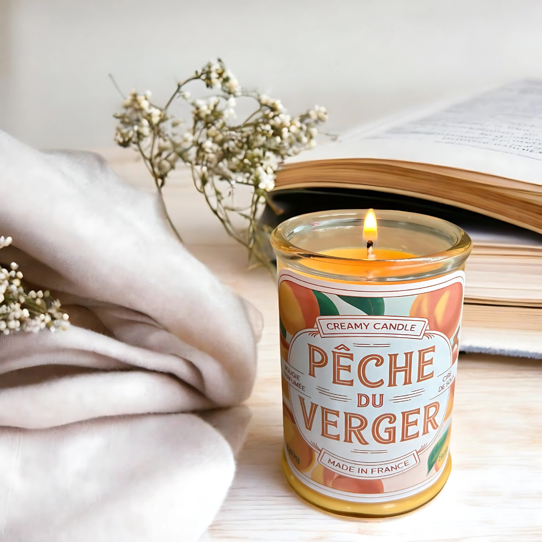 Bougie Parfumée - Pêche du Verger