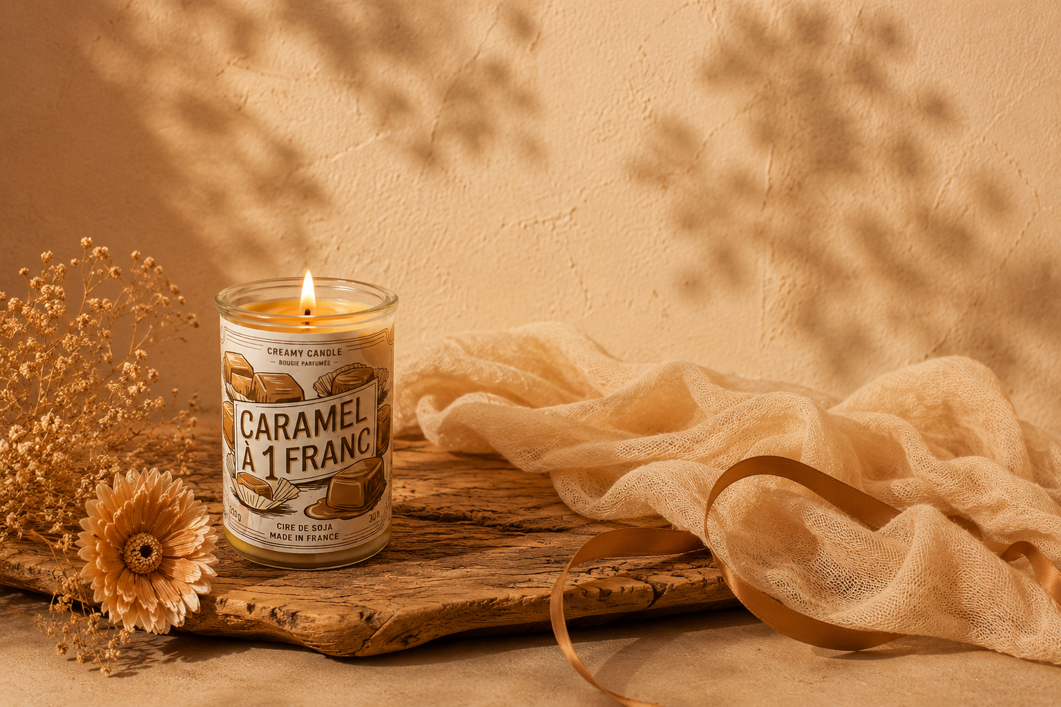 Des bougies qui sentent la gourmandise.