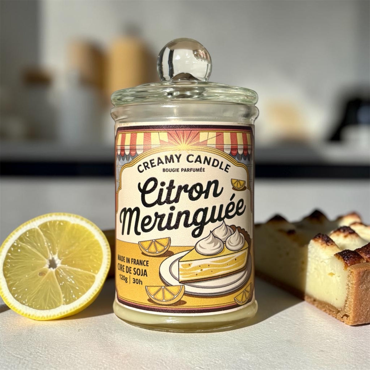 Bougie Parfumée - Citron Meringuée - Tarif Pro