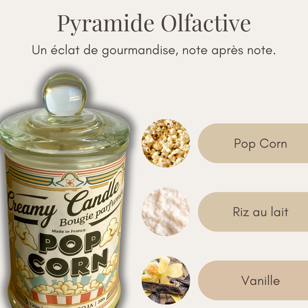 Bougie Parfumée - Pop Corn