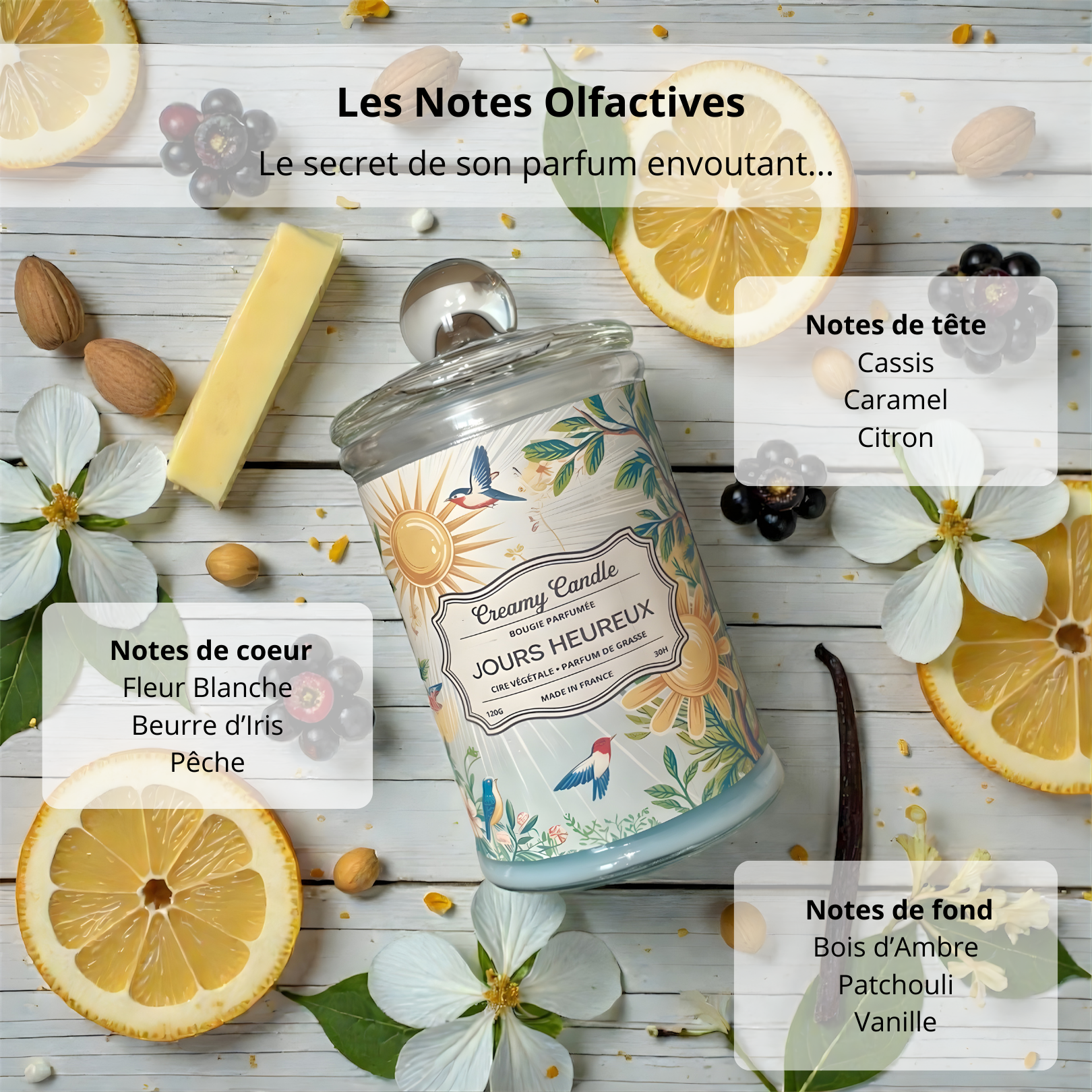 Bougie Parfumée - Jours Heureux