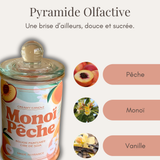 Bougie Parfumée - Monoï Pêche