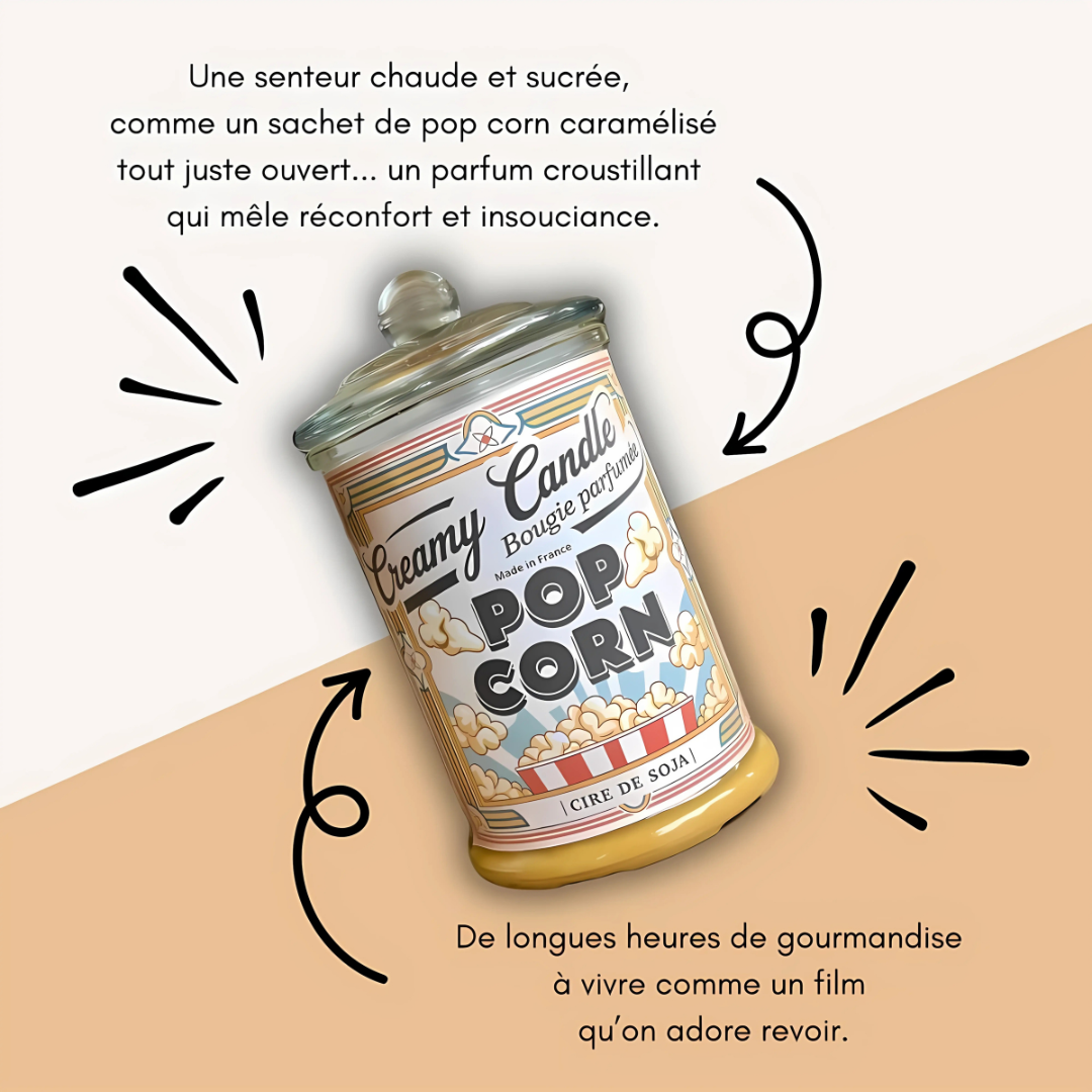 Bougie Parfumée - Pop Corn