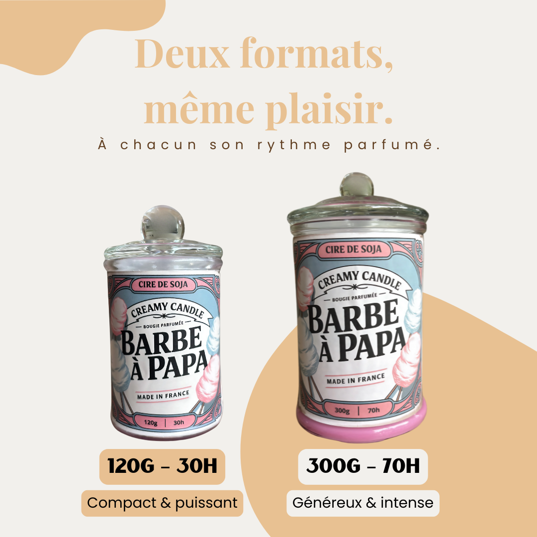 Bougie Parfumée - Barbe à Papa