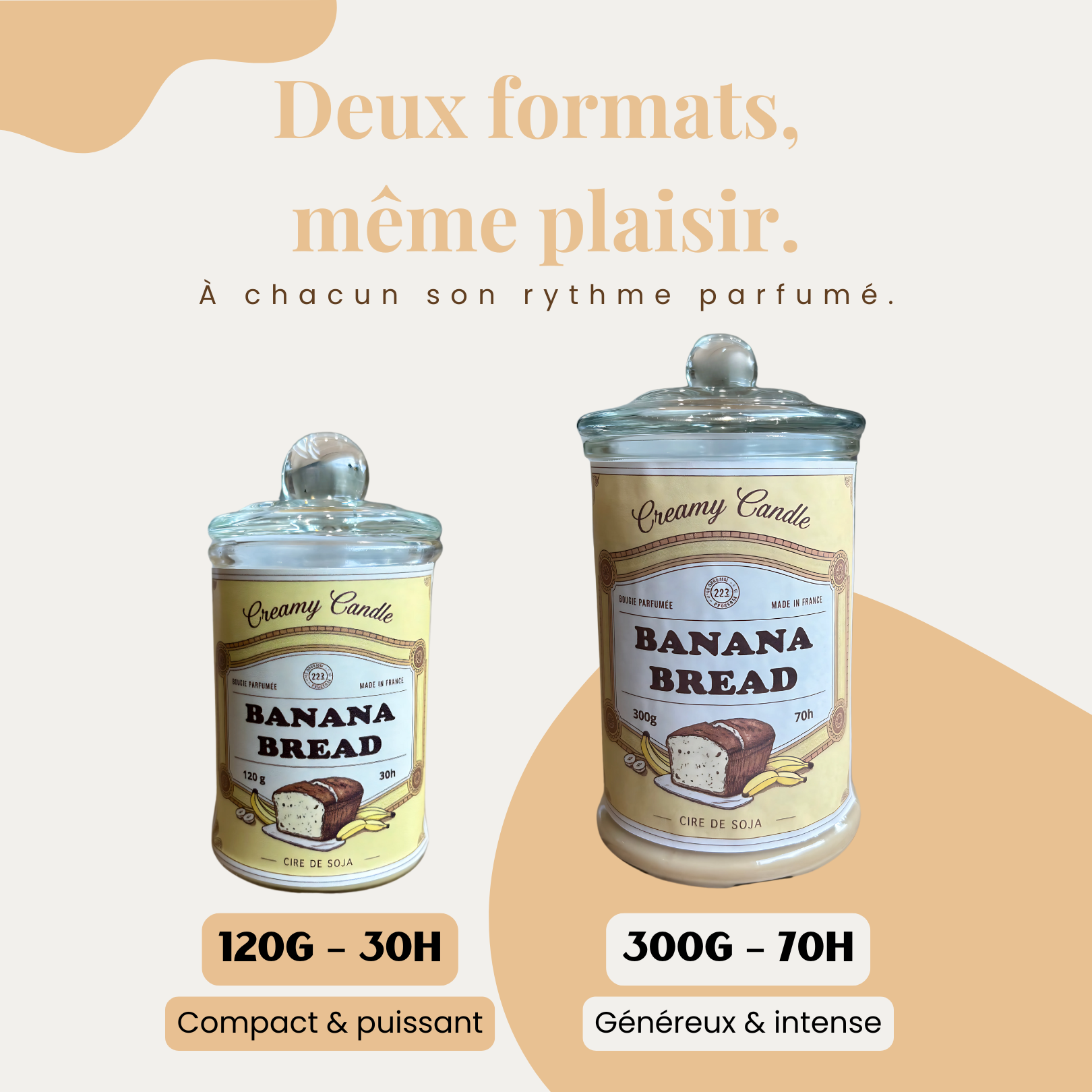 Bougie Parfumée - Banana Bread