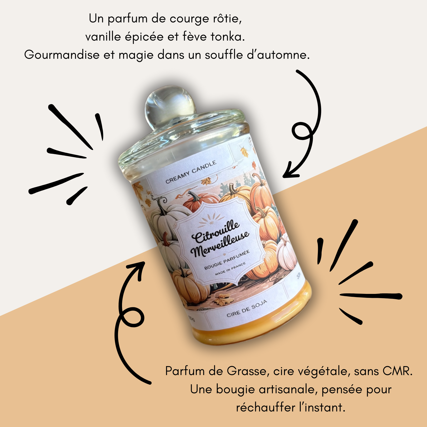 Bougie Parfumée - Citrouille Merveilleuse