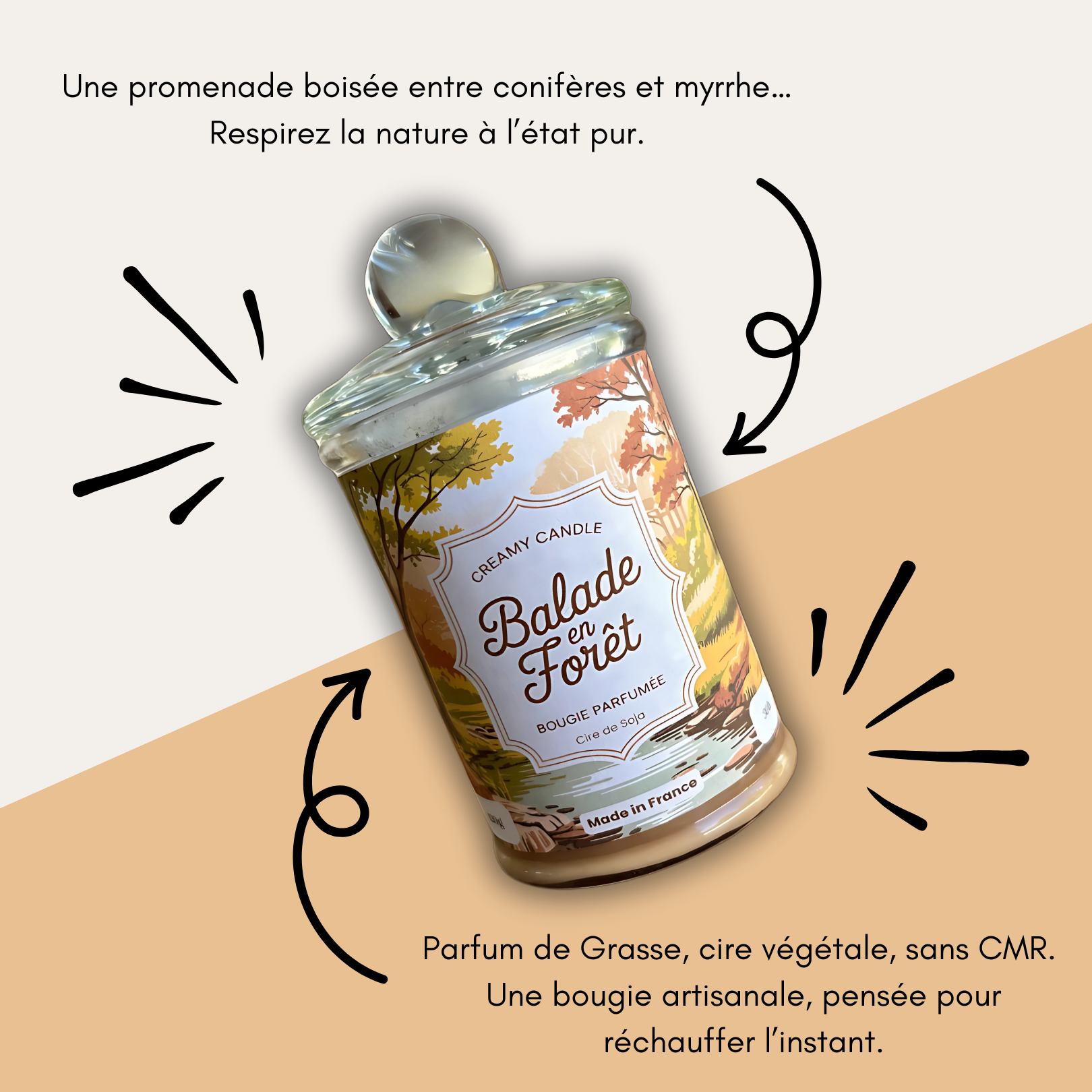 Bougie Parfumée - Balade en Forêt