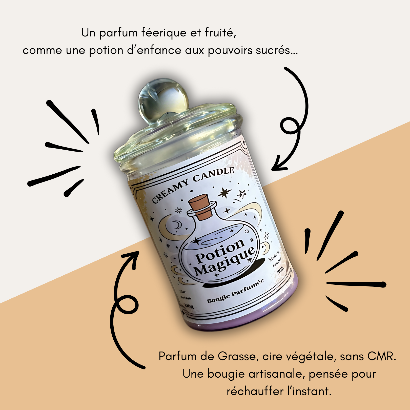Bougie Parfumée - Potion Magique