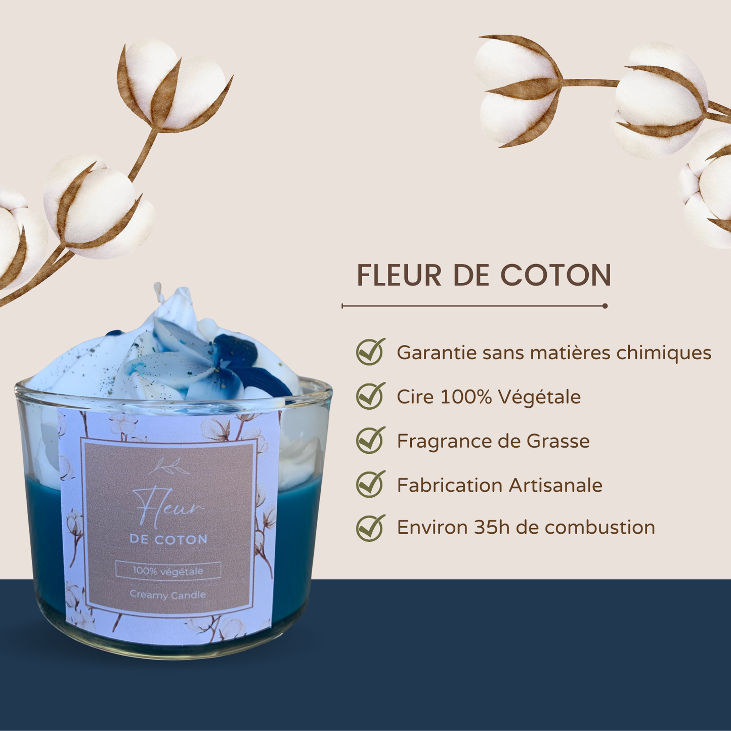 Bougie Fleur de coton