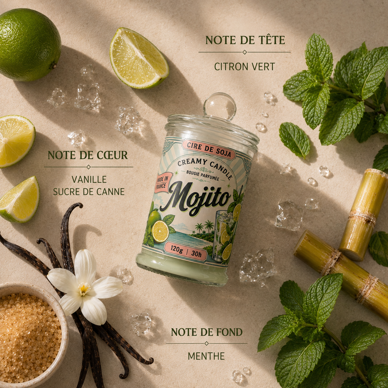 Bougie Parfumée - Mojito