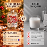 Bougie parfumée artisanale Pain d'Épices - Cire de soja - Parfum de Grasse