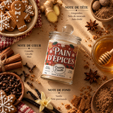 Bougie parfumée artisanale Pain d'Épices - Cire de soja - Parfum de Grasse
