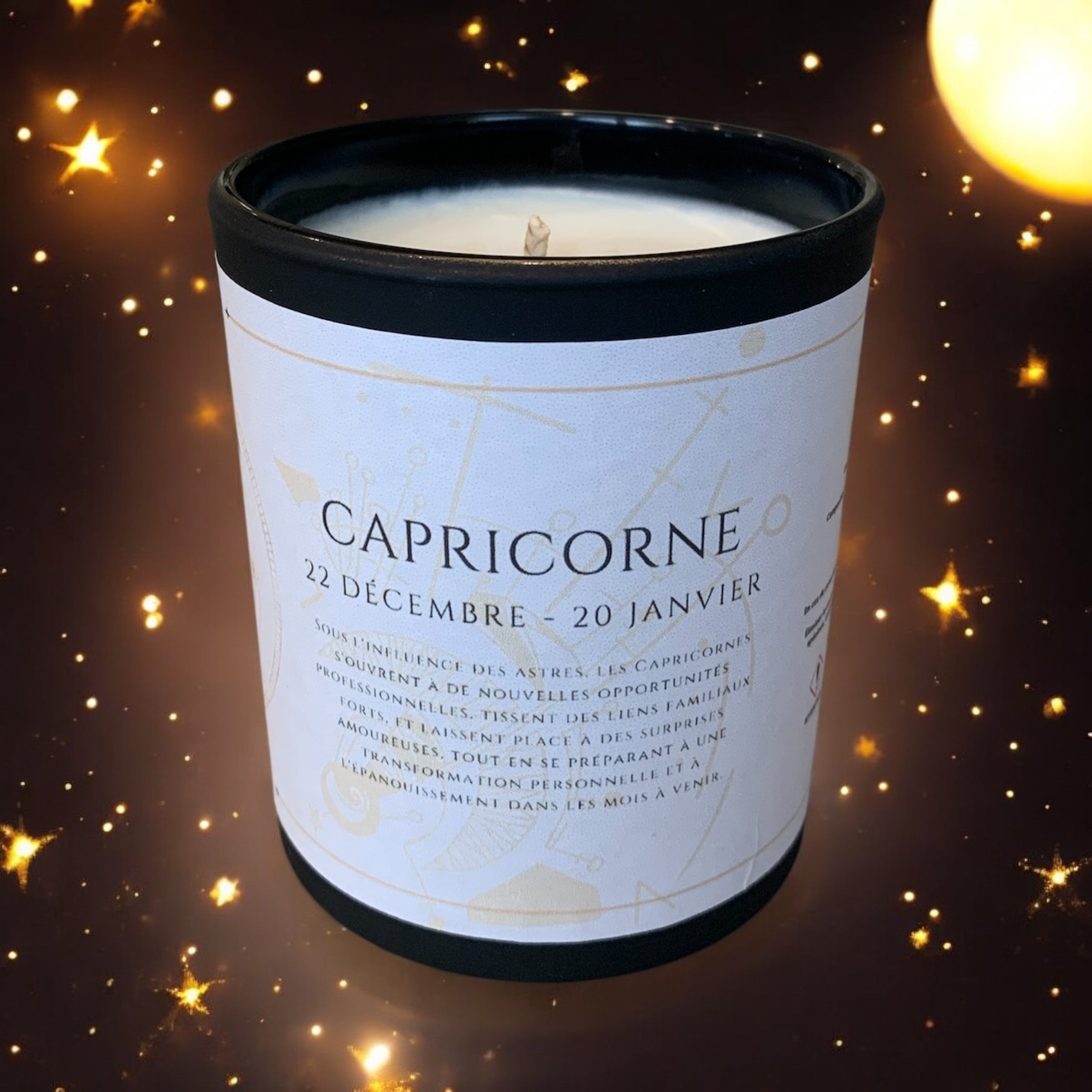 Bougie Bijou Astrale " Capricorne "