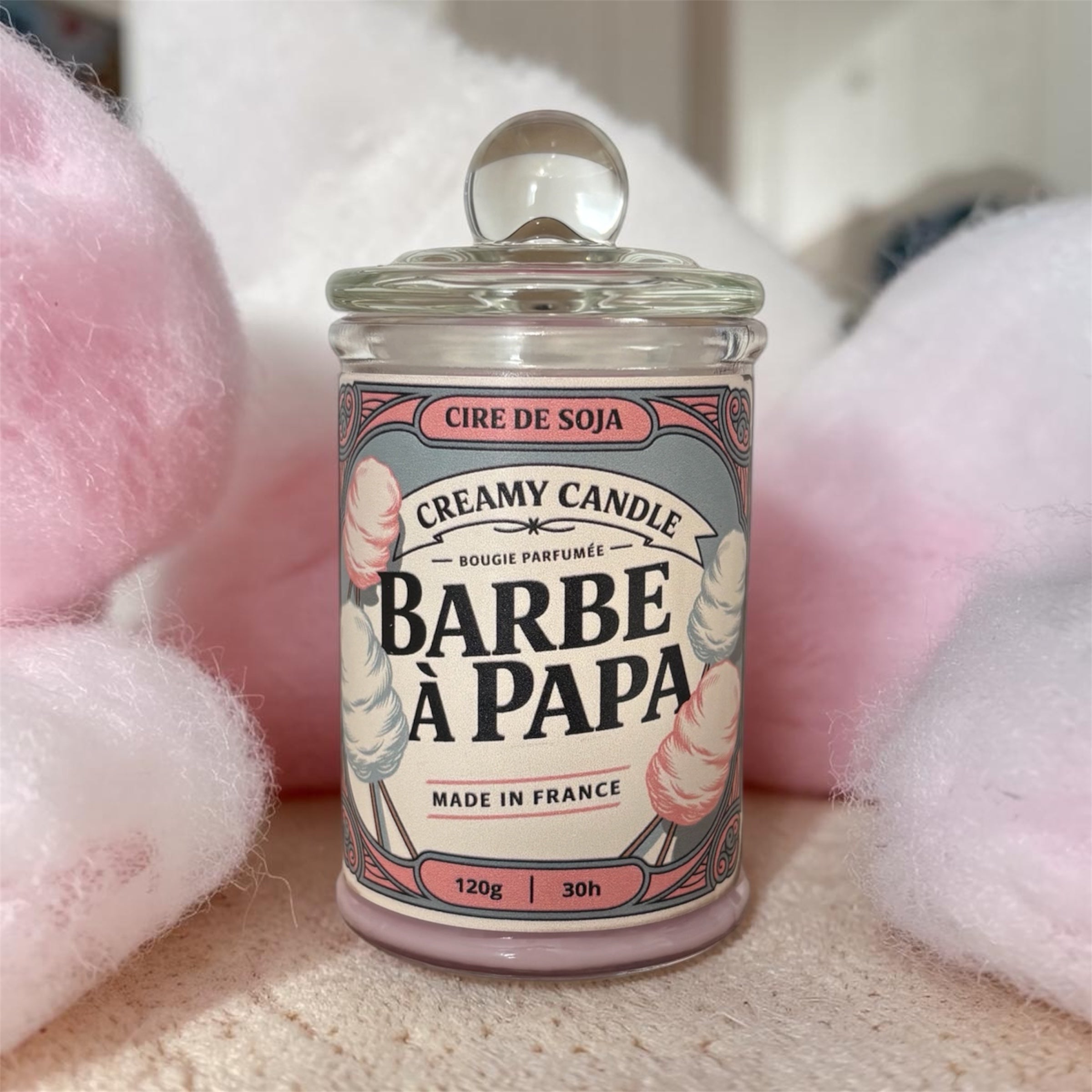 Bougie Parfumée - Barbe à Papa