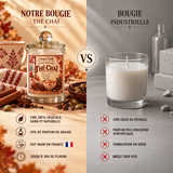 Bougie parfumée artisanale Thé Chaï - Cire de soja - Parfum de Grasse